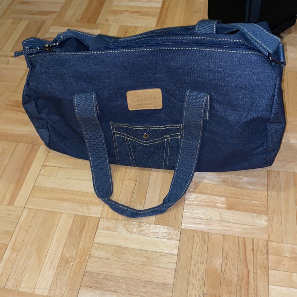 Jean Paul Gaultier Denim Duffle Bag